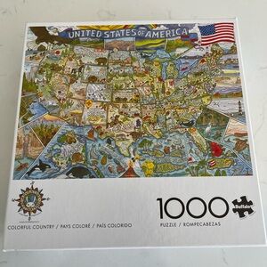 Buffalo David Bitton United States Map Puzzle